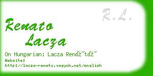 renato lacza business card